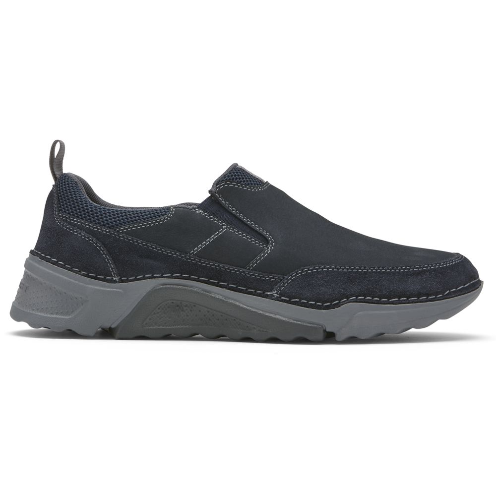 Rockport Rocsports Slip-On - Mens Walking Shoes - Navy - NZ (BGL-761438)